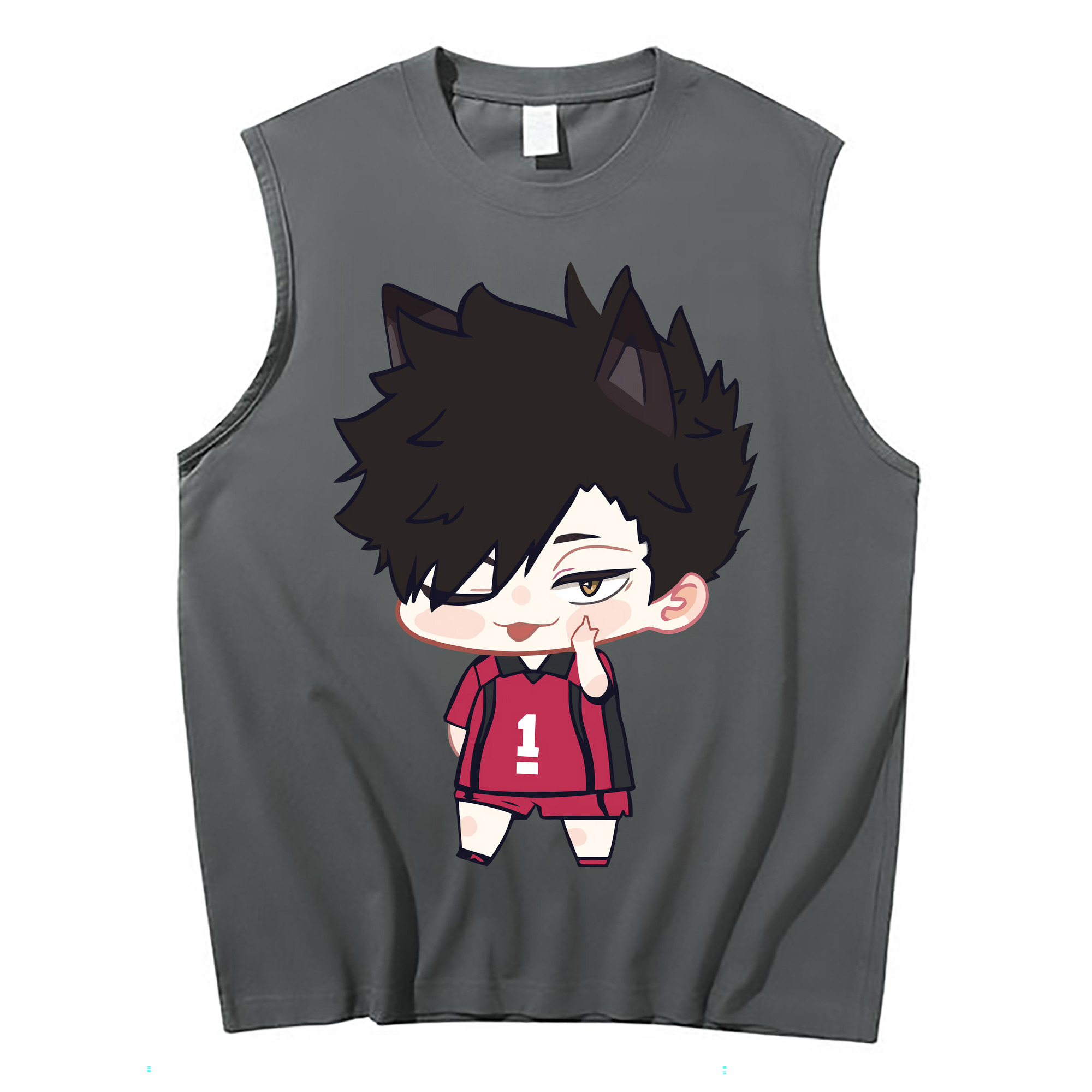 （画像用） ハイキュー!! Haikyu!! コットン100％タンクトップ（フロントプリント）